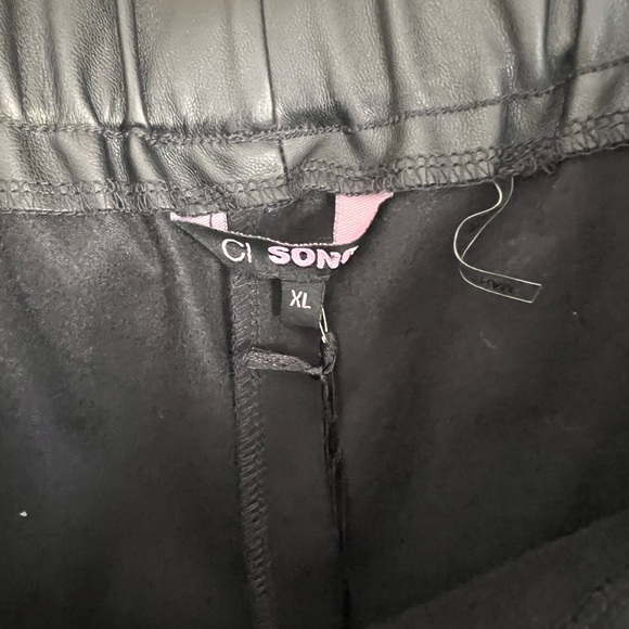 Black Faux Leather Going Out Shorts - Picture 3 of 4